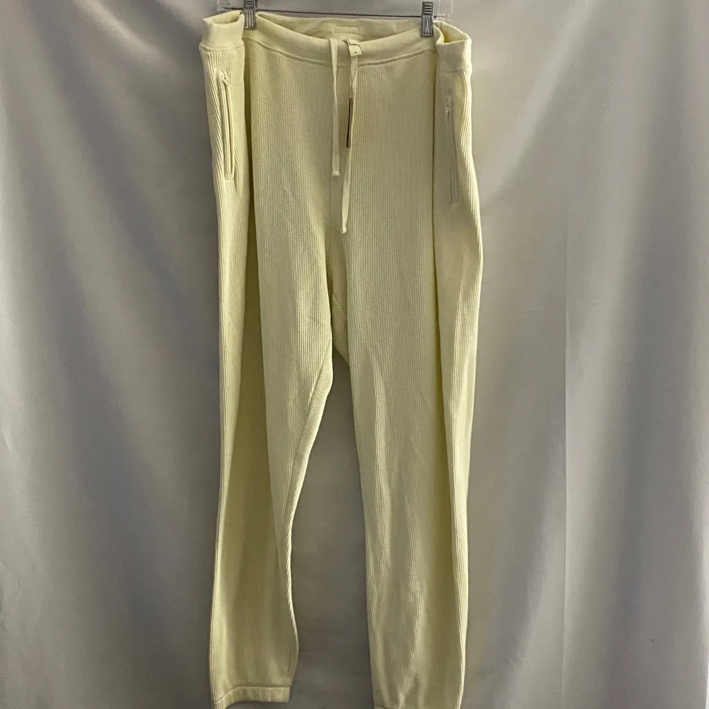 NWT SKIMS WO SIZE 4X CREAM WAFFLE KNIT  JOGGER PANT LOUNGE PANT POCKETS NEW - Image 8