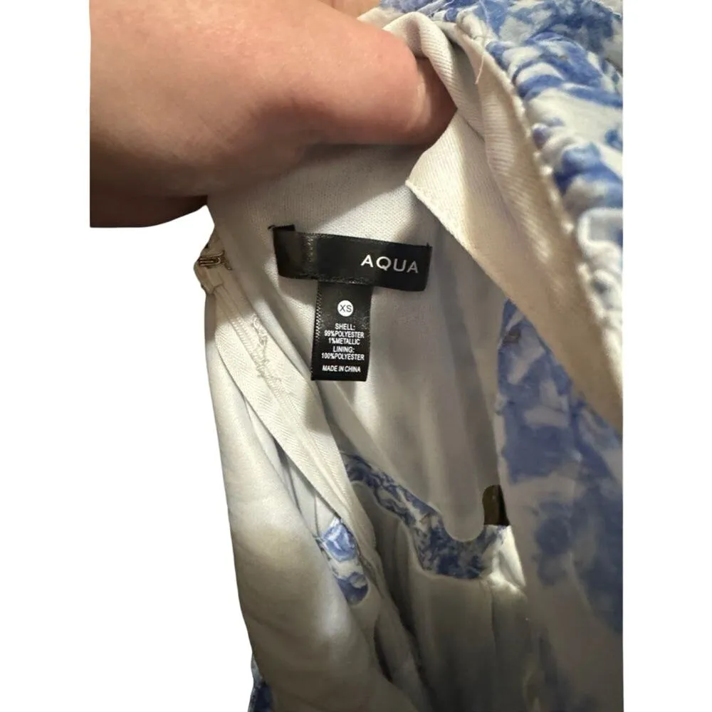 AQUA Flutter Sleeve Tiered Maxi Dress in XS, New w/ Tag Bloomingdale’s Exclusive - Image 9