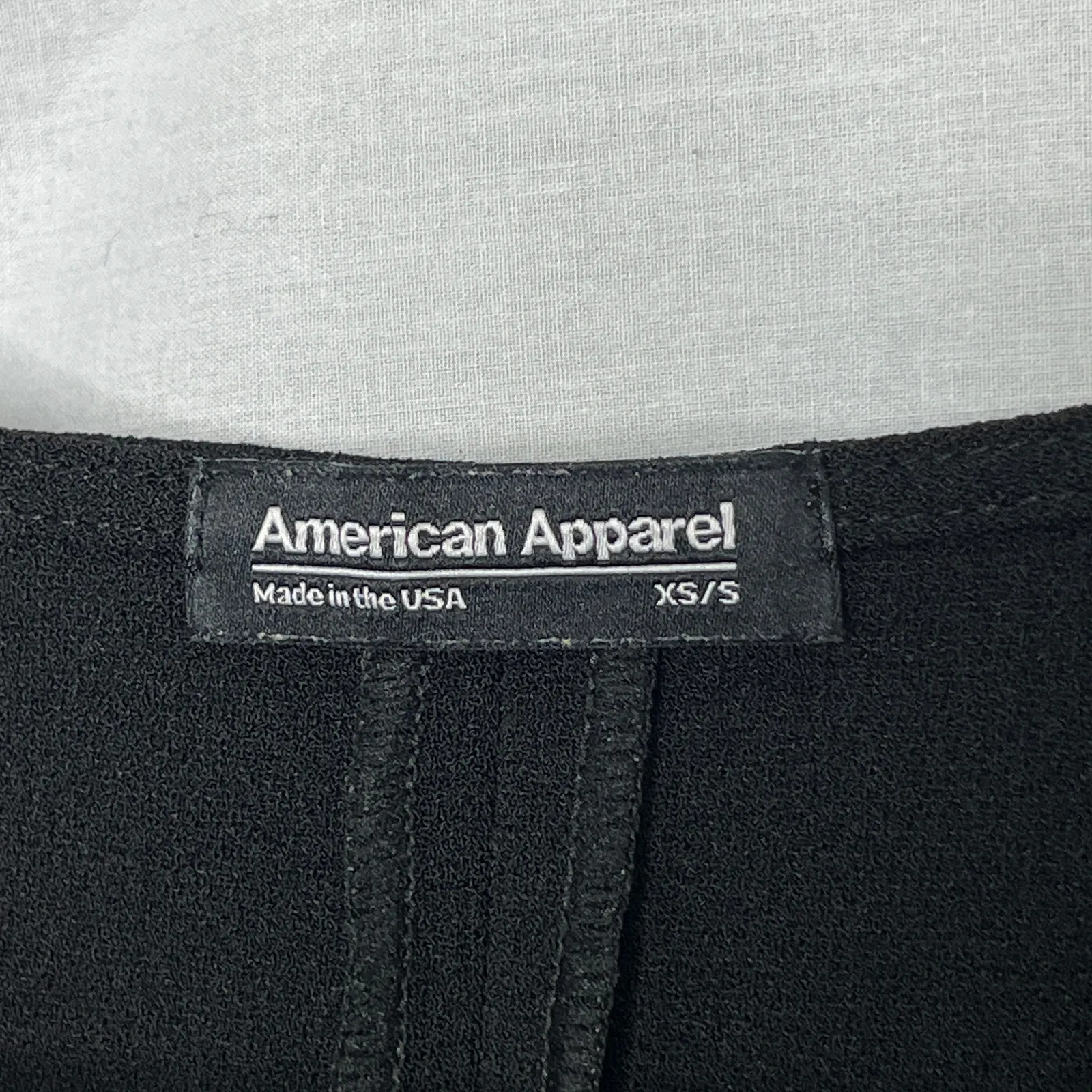 American Apparel Black Crepe Tunic Dress Size XS/S - Image 4