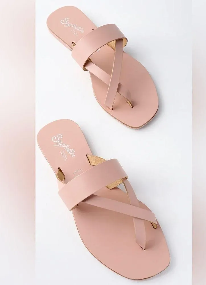 Seychelles Destiny Pink Leather Sandals Size 8.5 - Image 2