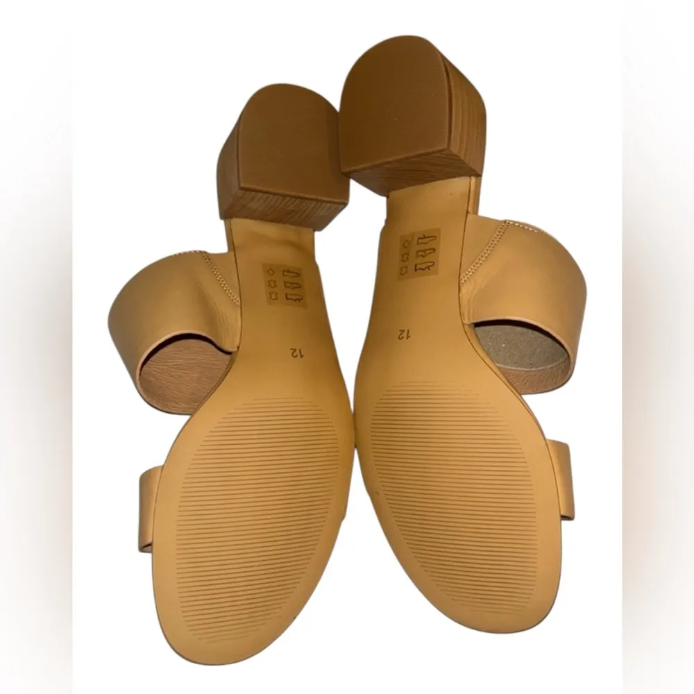 Madewell kiera mule leather heeled sandal SIZE 12 NEW - Image 2