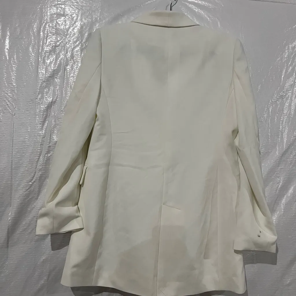 T Tahari White Double Breasted Blazer Size 6 US - Image 7