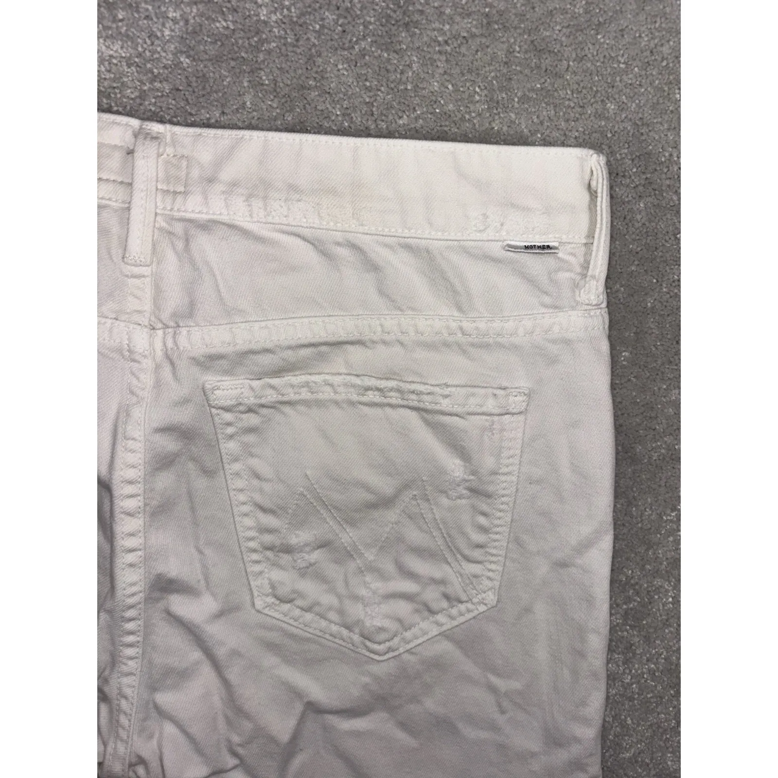 mother the nomad crop fray jeans party favors crop bootcut 26 Raw Hem - Image 8