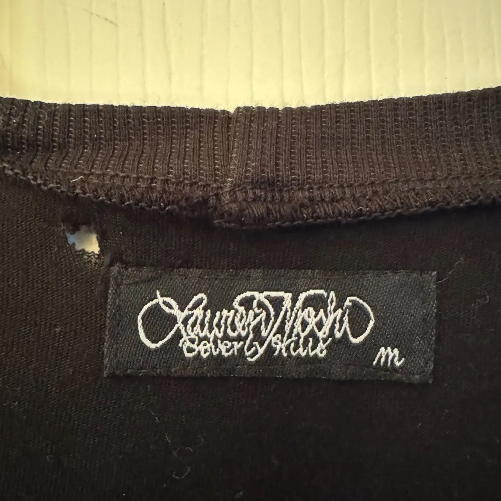 Lauren Moshi Motorcycle w/Hearts Women’s Black Tunic Long Sleeve Size Medium - Image 11