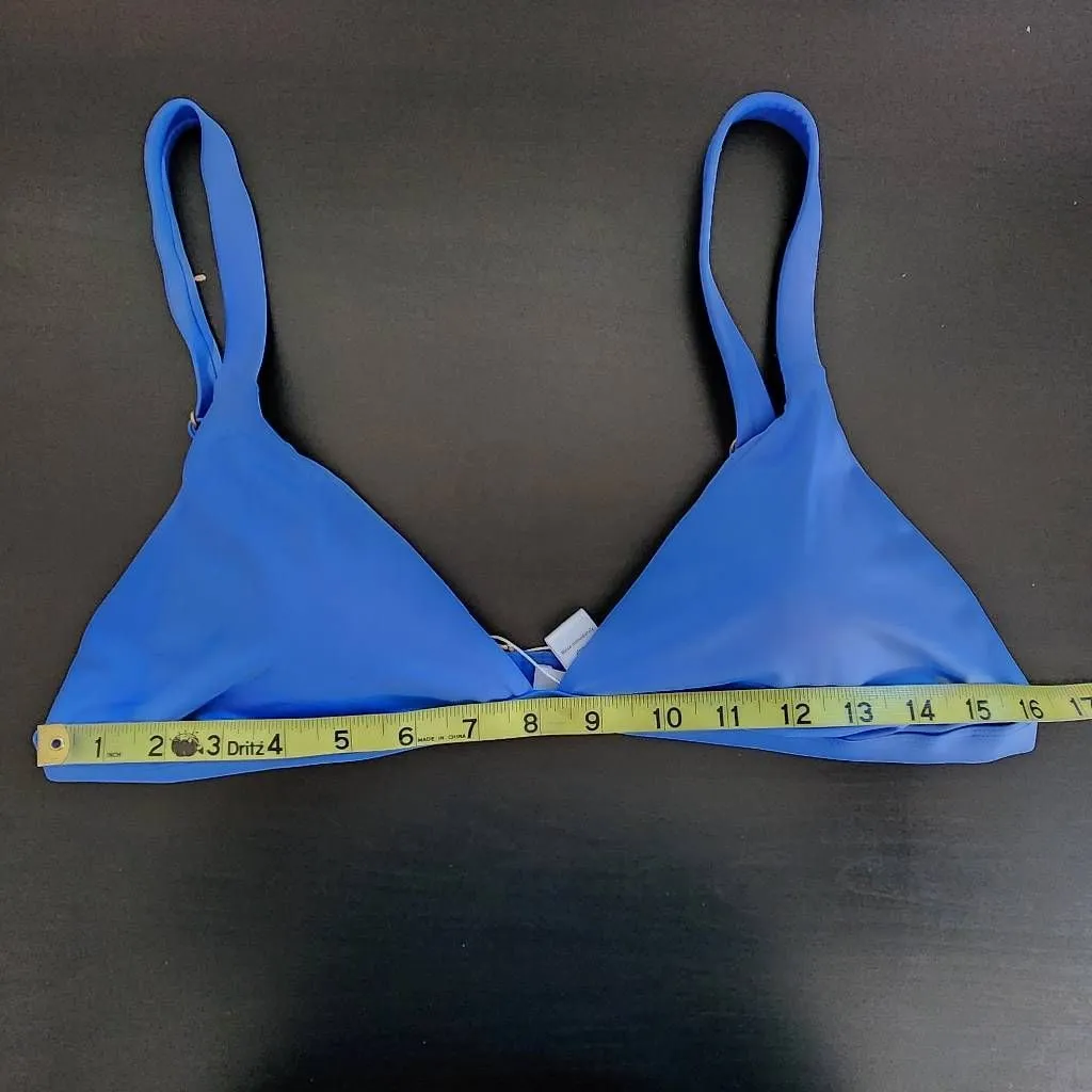 Andie Blue Bikini Top Blue Swim Top NWT Size XL Blue Andie Bikini Swim Top - Image 10