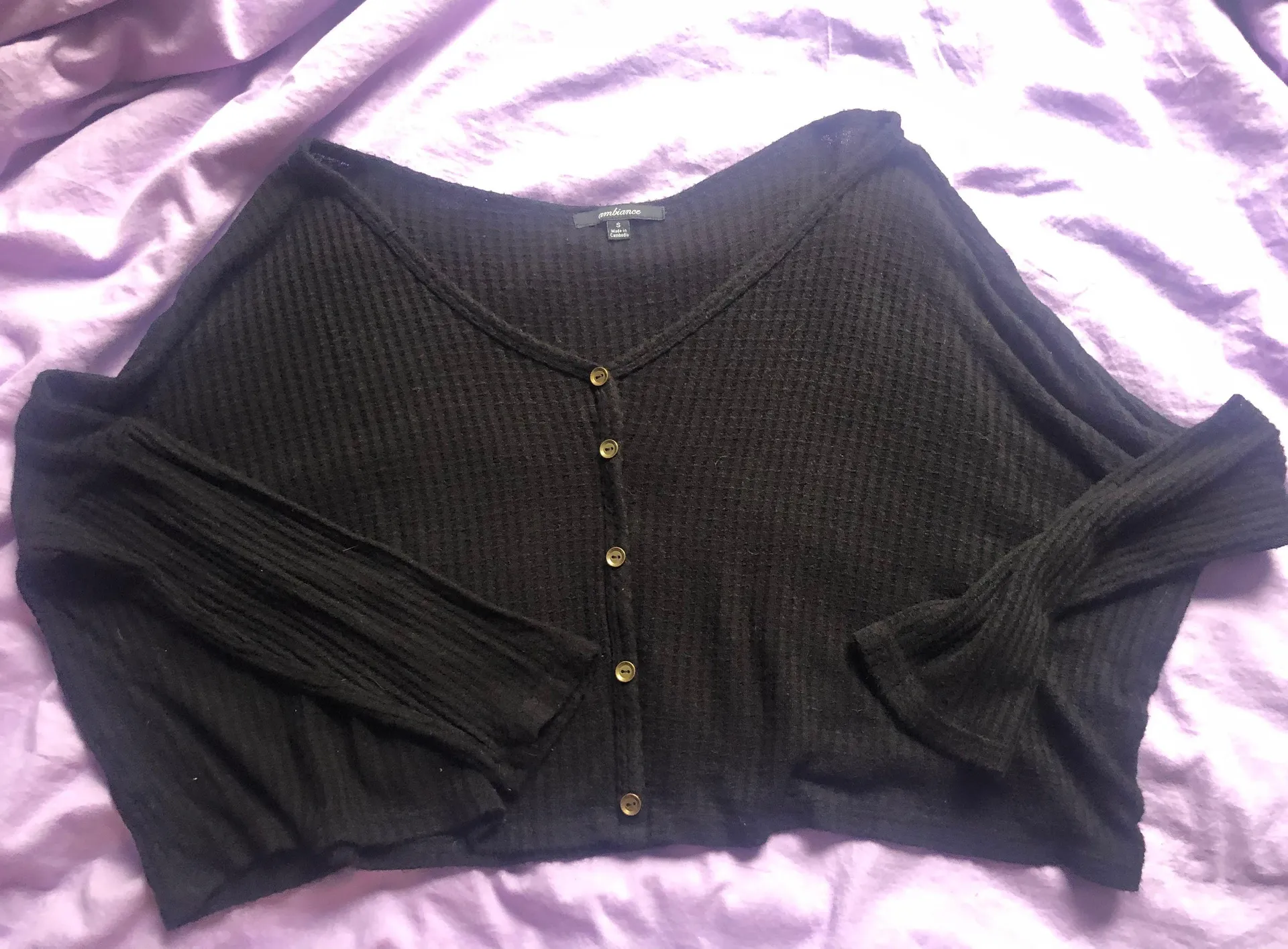 Cropped Long Sleeve Shirt  - Image 2