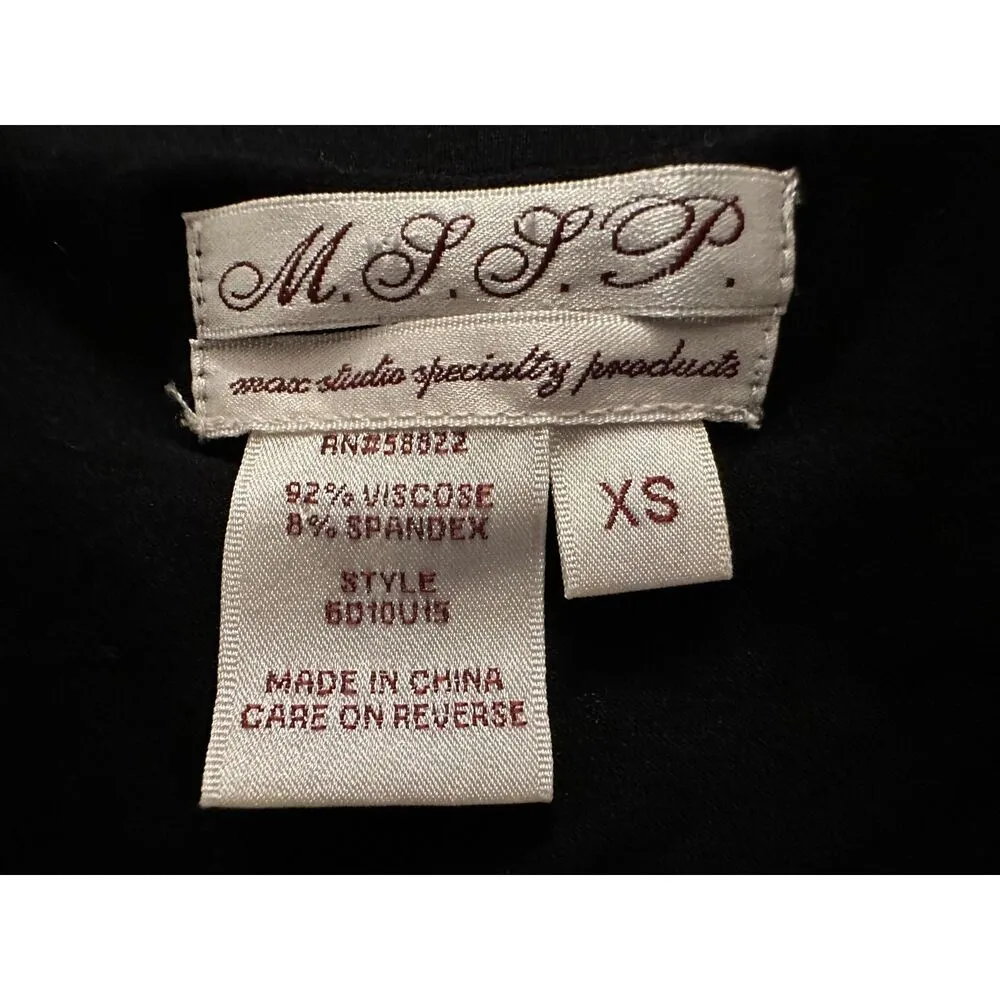 Max Studio Vintage  Black Midi Skirt Size XS - Image 4