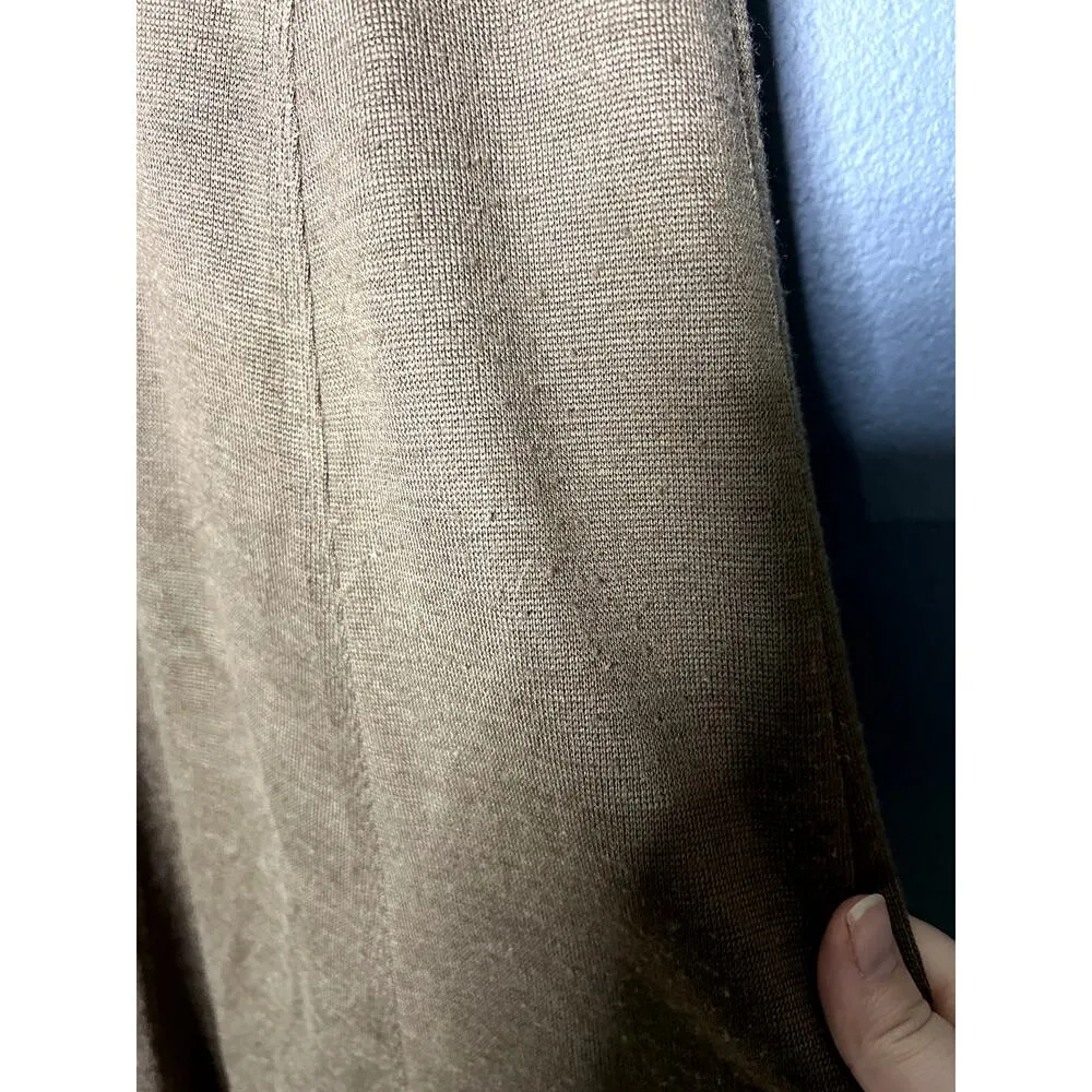 Marc D'alcy Maxi Skirt Women's S/M Modest Contouring Long Neutral Office Comfort Brown Size M - Image 5