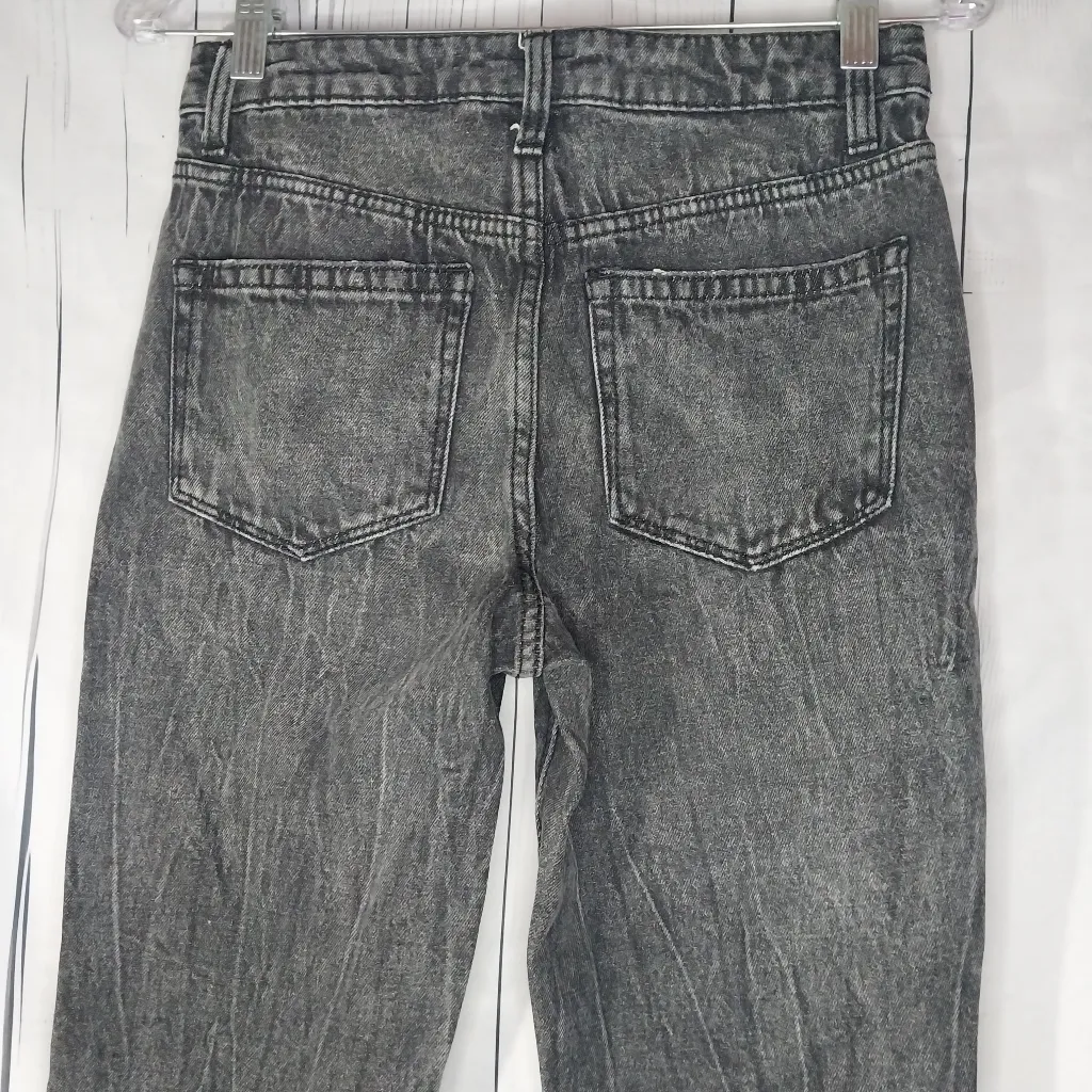 No Boundaries High Waisted Patchwork Faded Black Denim Juniors Jeans - Image 8