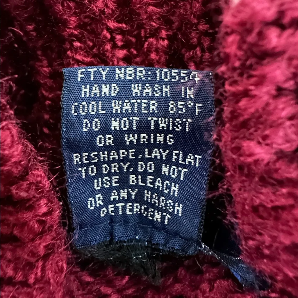 DHI Fair Isle Vintage Sweater Mockneck Size Medium 90s Art Teacher Viral TikTok Pink - Image 2