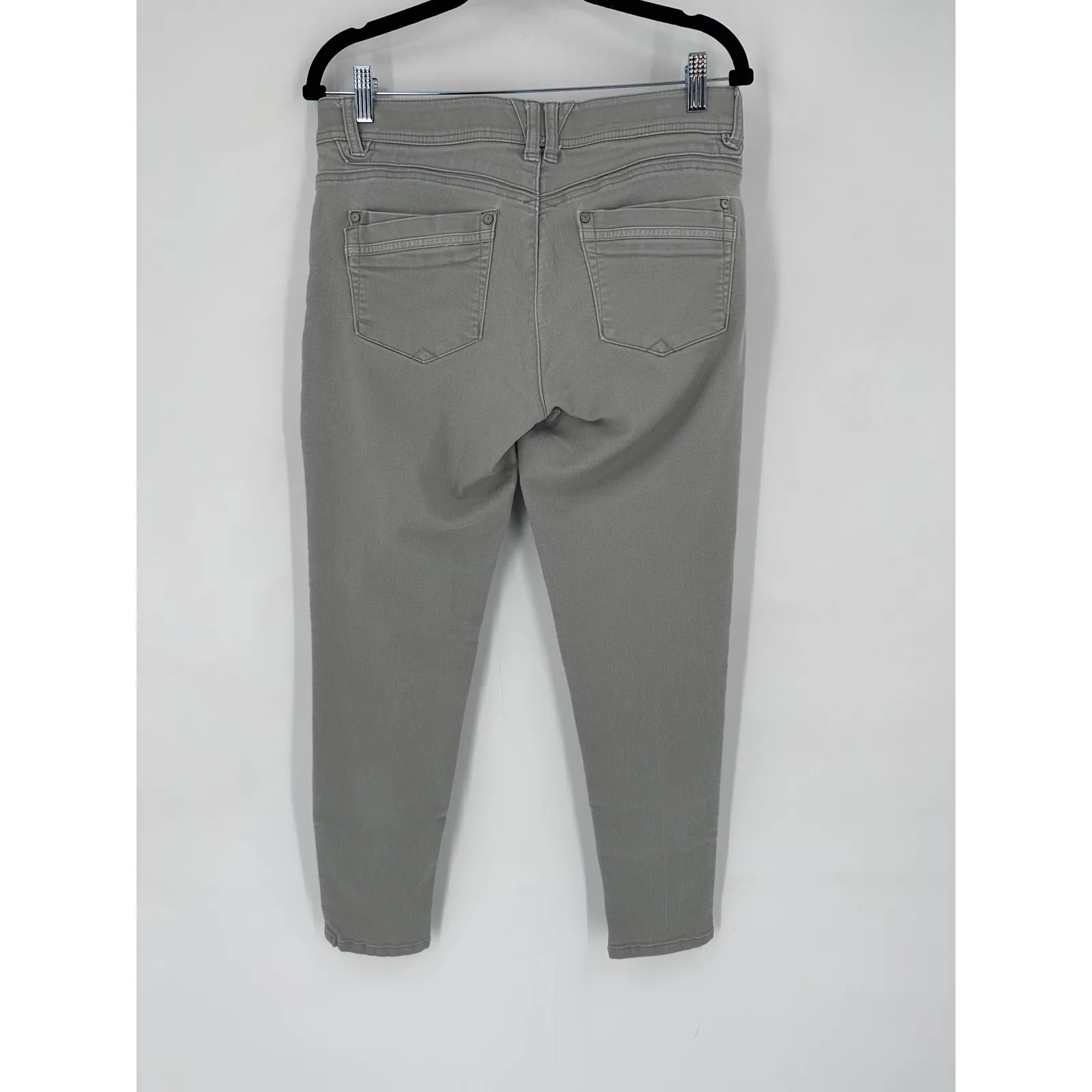 Democracy "AB" Technology Womens Size 10 Light Gray Skinny Jeans Pants - Image 5