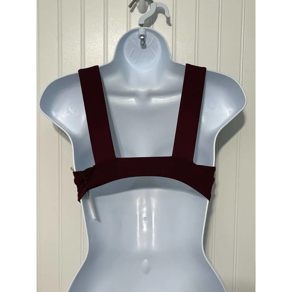 Vitamin A Maia Biosculpt Bikini Swim Top Burgundy Red 4 XS Extra Small‎ - Image 5