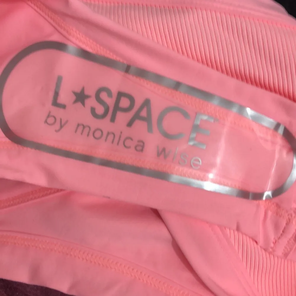 L*Space Foley Bitsy Ribbed Bikini Bottom Crystal Pink Small NWT - Image 8