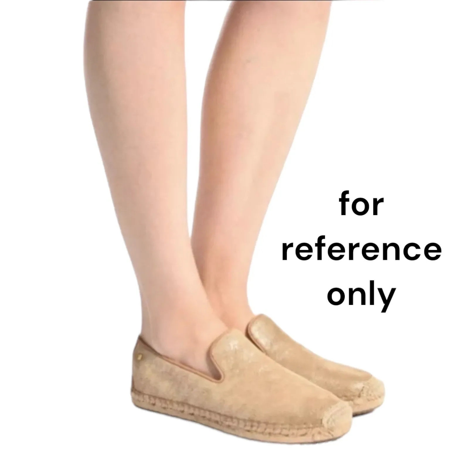 UGG W Sandrinne II Espadrille Flats Slip On Rose Gold Size 6 - Image 2