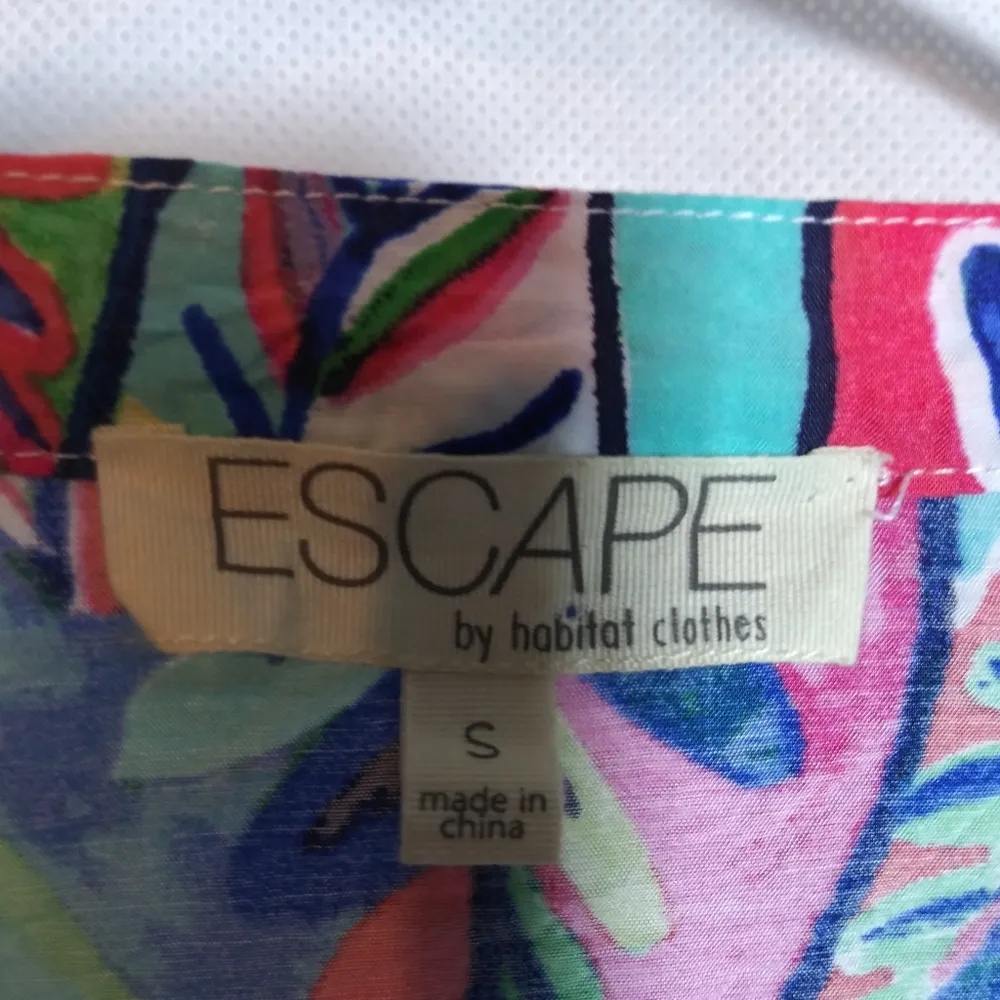 Escape by Habitat Crewneck Seaside Dress Resortwear Vacation Size Small Blue - Image 6