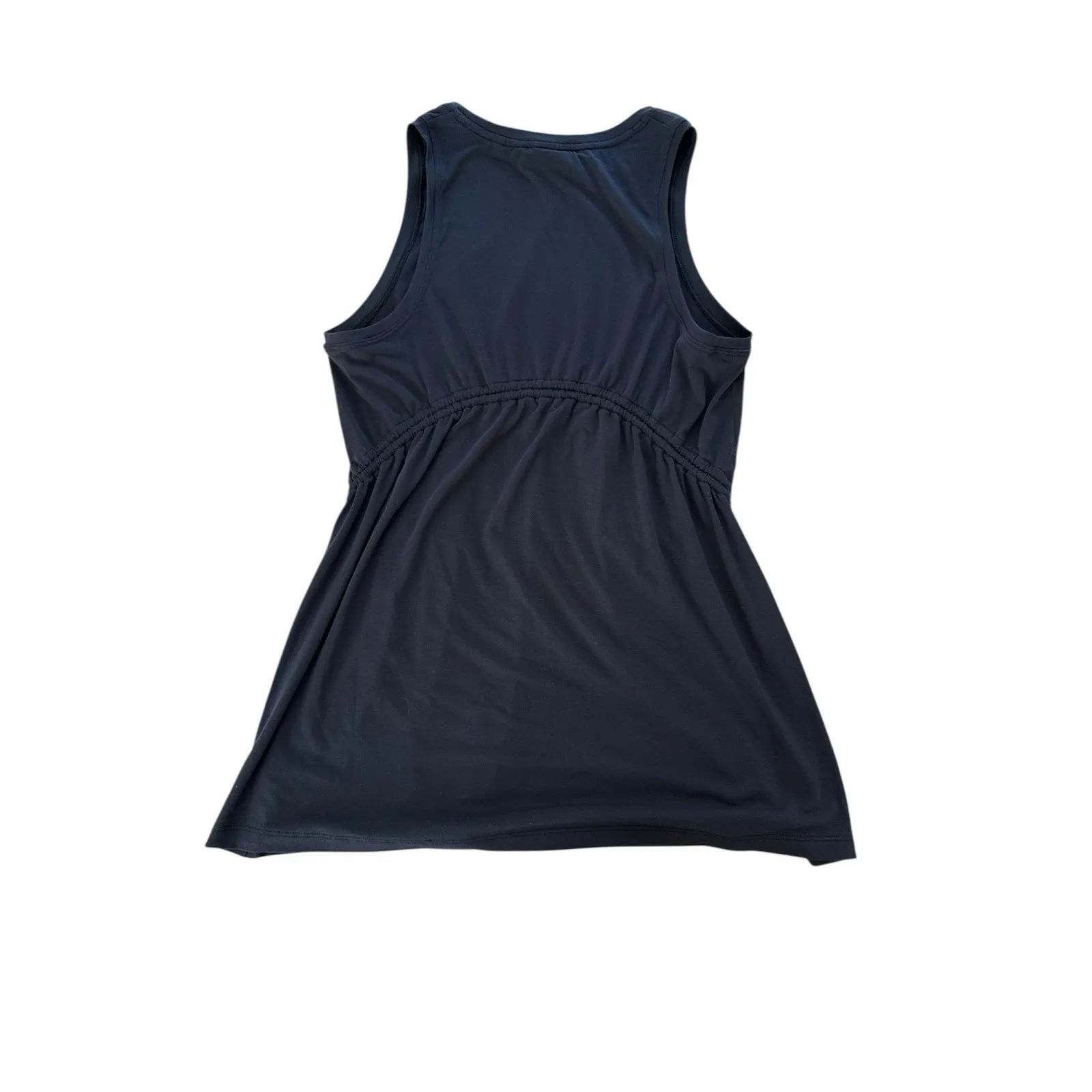 Athleta Air Out Cinch Tank Top Womens Medium Black Activewear Lounge Yoga‎ Tunic - Image 8