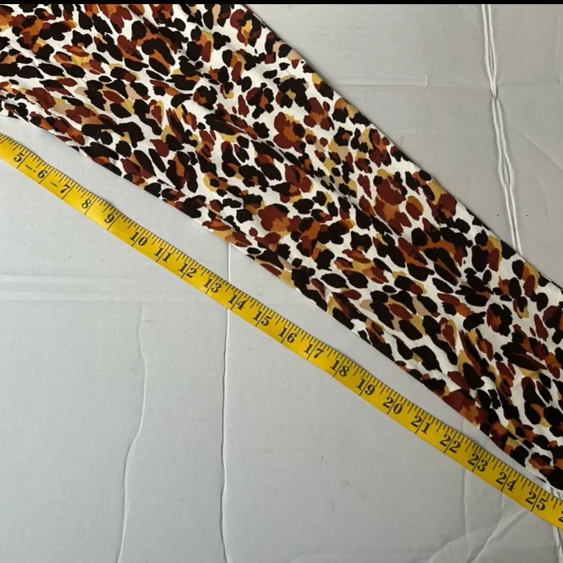 Zoe + Phoebe Women's Leggings Leopard Animal Print XL Brown - Image 6