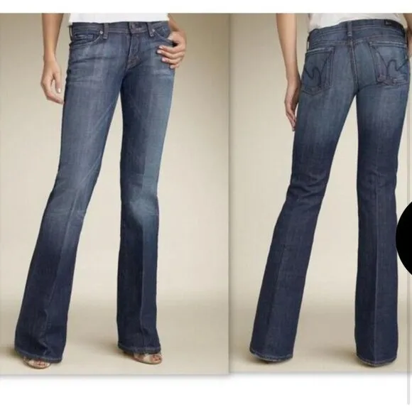 Citizens of Humanity Ingrid Low Waist Flare Jeans Denim Size 27 - Image 2