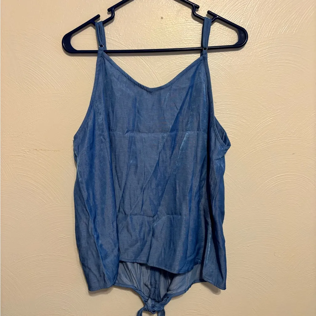 Cupshe Denim Blue Tie-Front Camisole - Image 9