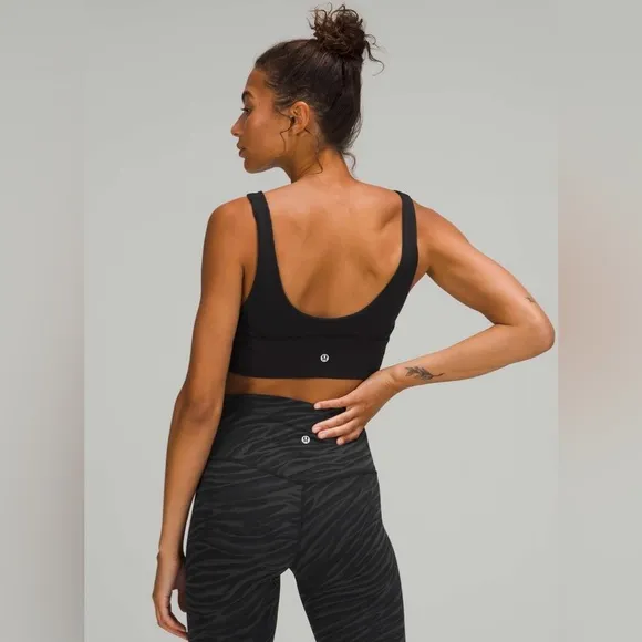 Lululemon Align Reversible Sports Bra Black Le Tigre Camo Deep Coal Multi Size 6 - Image 2