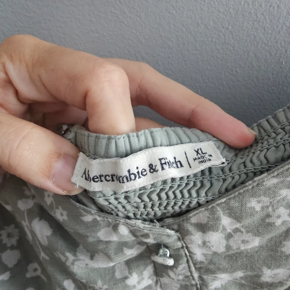 Abercrombie Sage Floral Mini Dress XL - Image 5