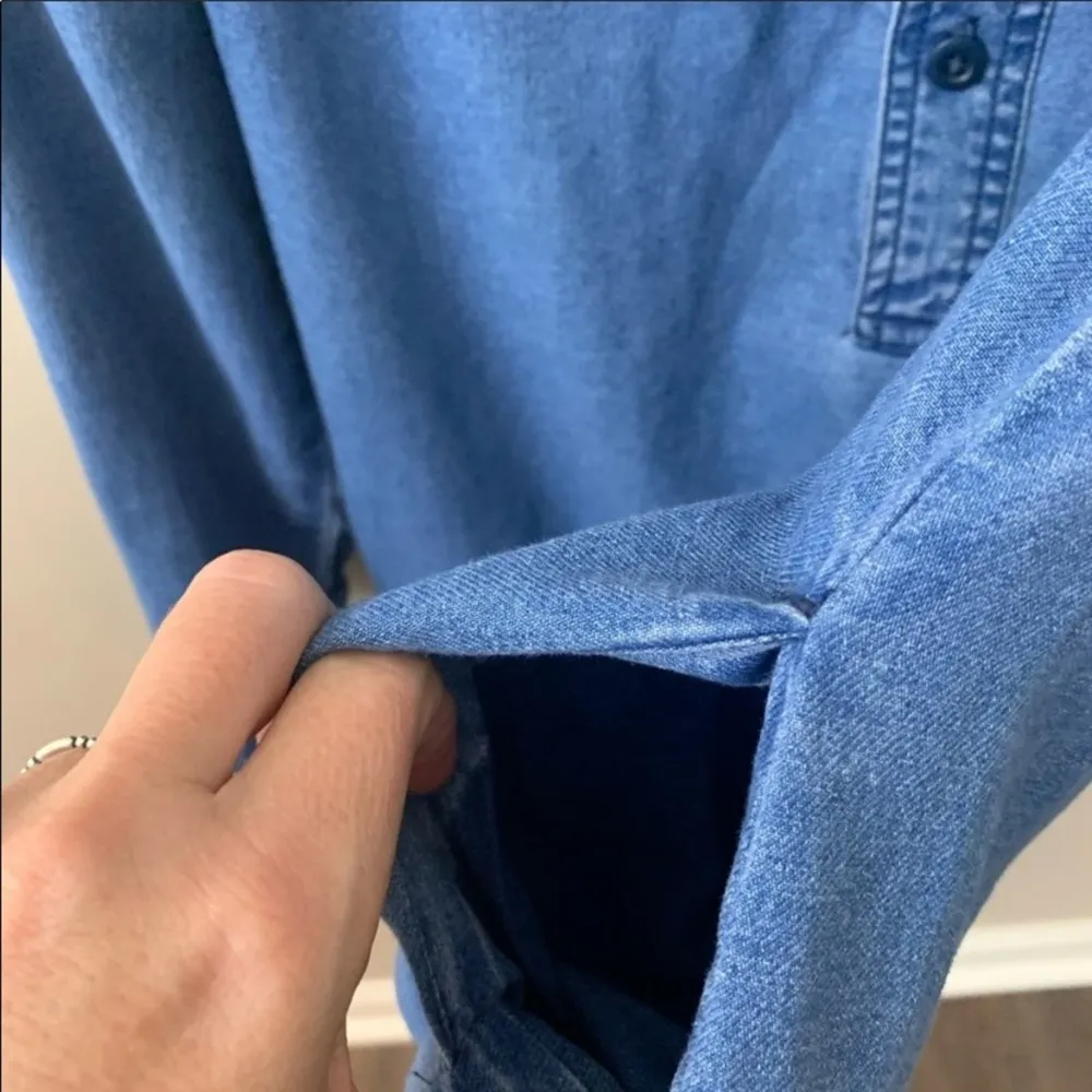 J Crew Chambray Utility Pocket Dress - Image 5