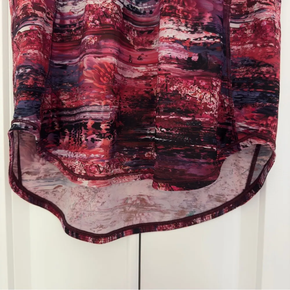 Lululemon Sculpt Tank II in Dahliascape Multi / Black size 4 athletic mesh run - Image 8