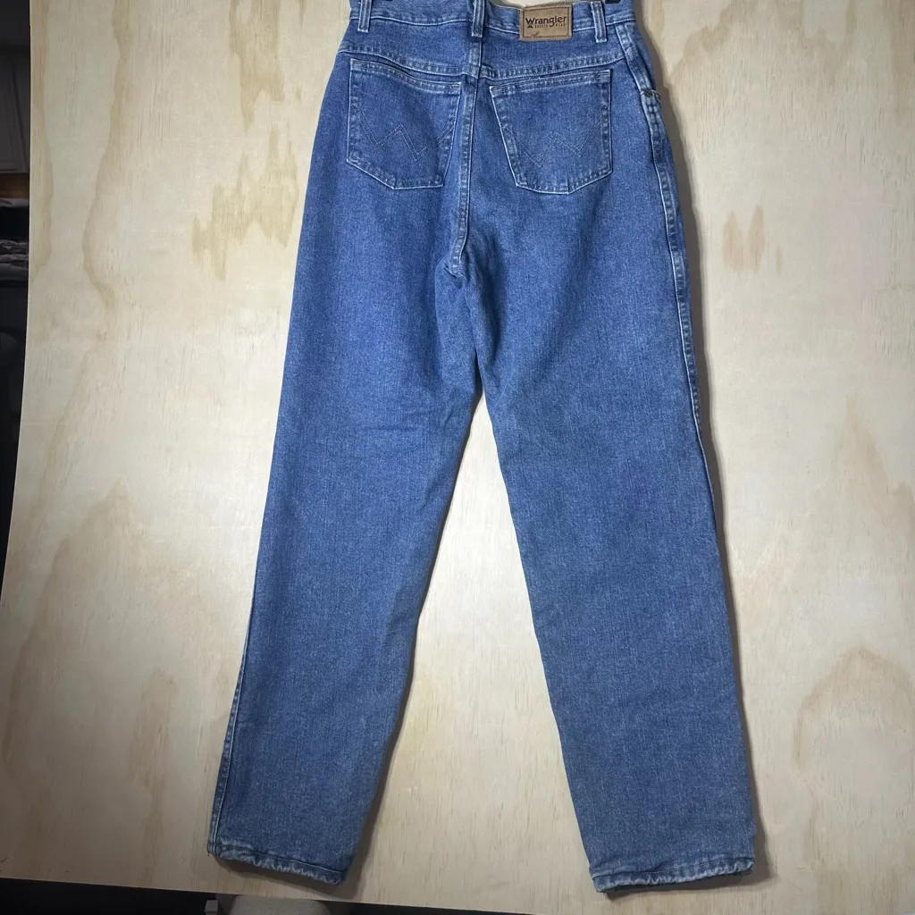 Wrangler Rugged Wear Jeans Flannel Lined Women’s Size 9 Inseam 32” - Image 8