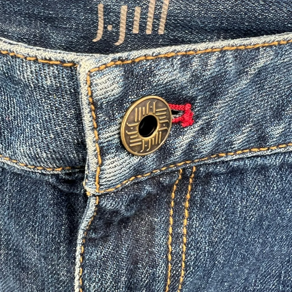 J. Jill plus size 28 stretch denim straight leg jeans relaxed boyfriend casual - Image 5