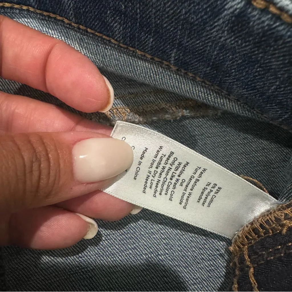 Talbots Slim Ankle Jeans Shadow Side Stripe‎ In Blue Size 4 - Image 7