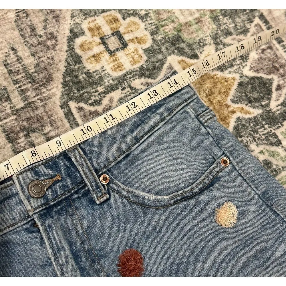 Lucky Brand Pom Pom High Rise Jeans Shorts - Image 6