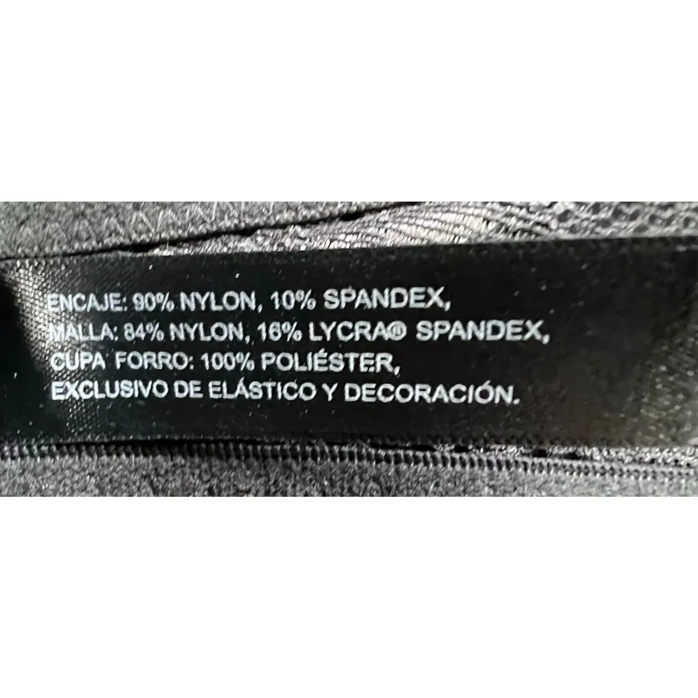 Natori Dark Grey Padded Underwire Bra With Lace Around Trim and Back - Image 4