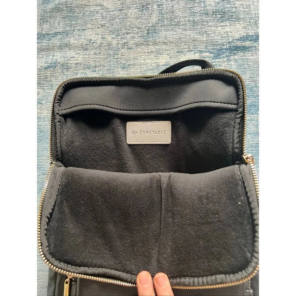 Comfyable Black Pebbled Faux Leather Tablet Sleeve Bag Black - Image 5