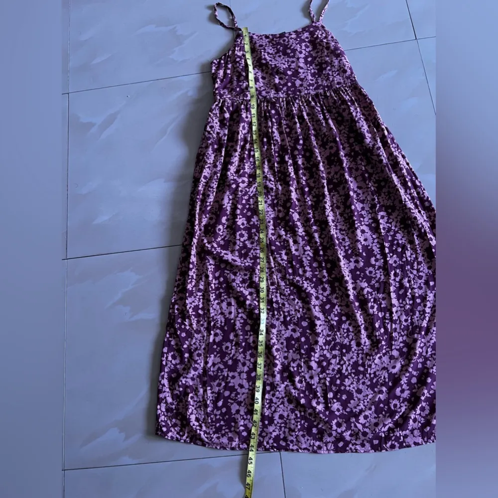 Wild Fable Tiered Periwinkle Floral Dress new  maxi dress size S sleeveless - Image 10