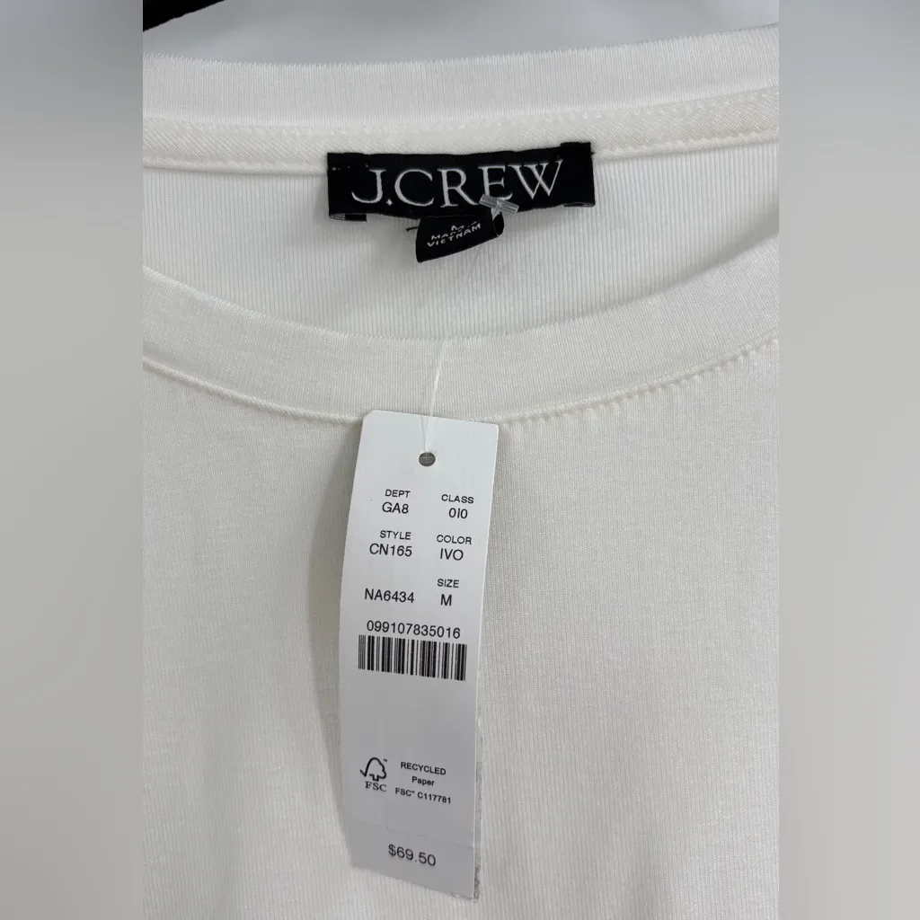 J.Crew Refined rib long-sleeve T-shirt with button cuffs - Image 4