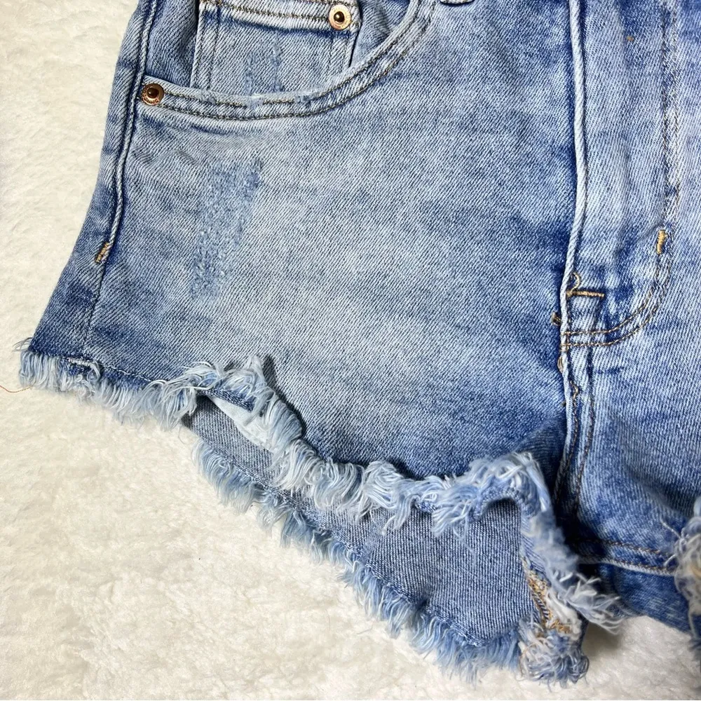 Distressed High Rise Shorts - Image 3