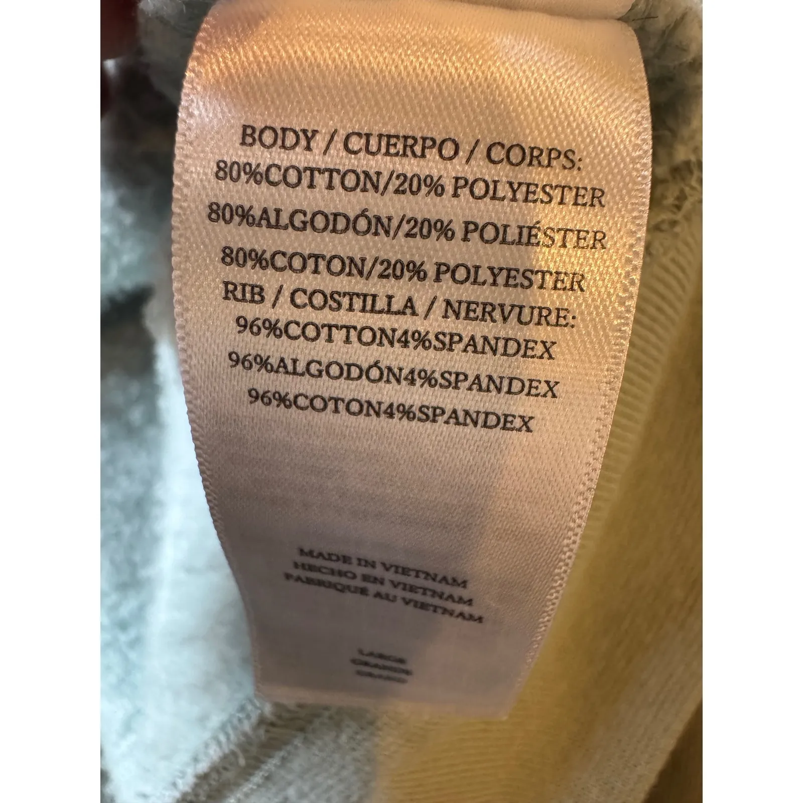 Rails Sweatshirt Women Large Light Seafoam Green Hilda Gathered Sleeve Cropped - Image 12