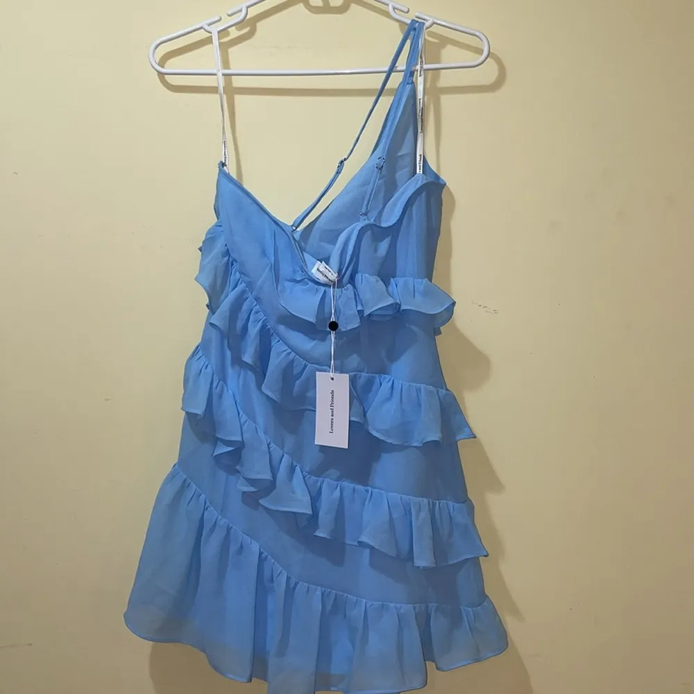 Womens New REVOLVE LOVERS AND FRIENDS DAWN MINI DRESS IN BABY BLUE - Image 5