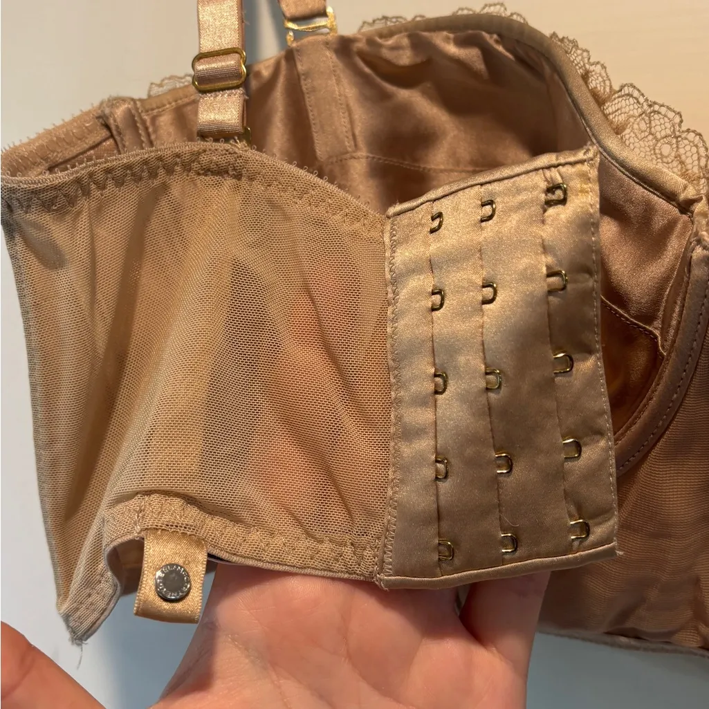 Stella McCartney Lace Bustier in Gold - Image 8