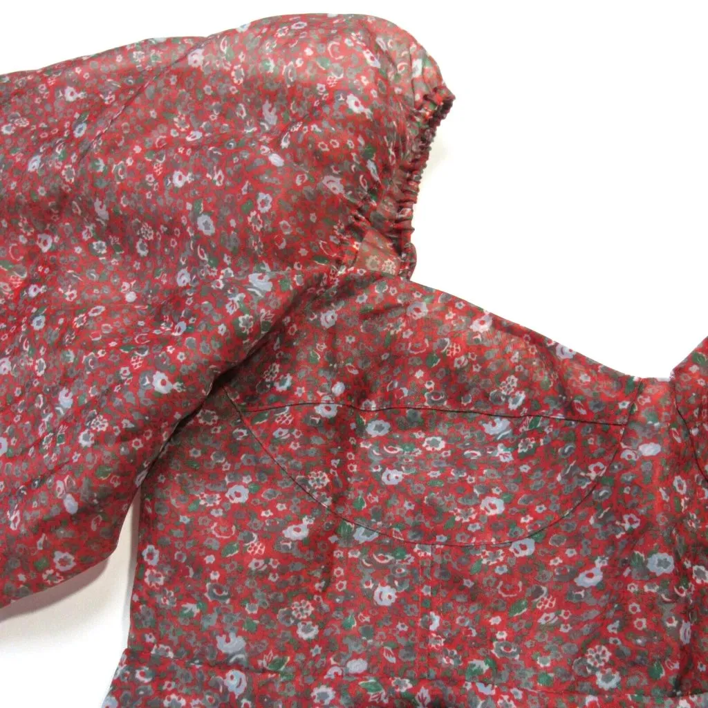 NWT Selkie Princess in Crimson Darling Ditsy Floral Puff - Image 3