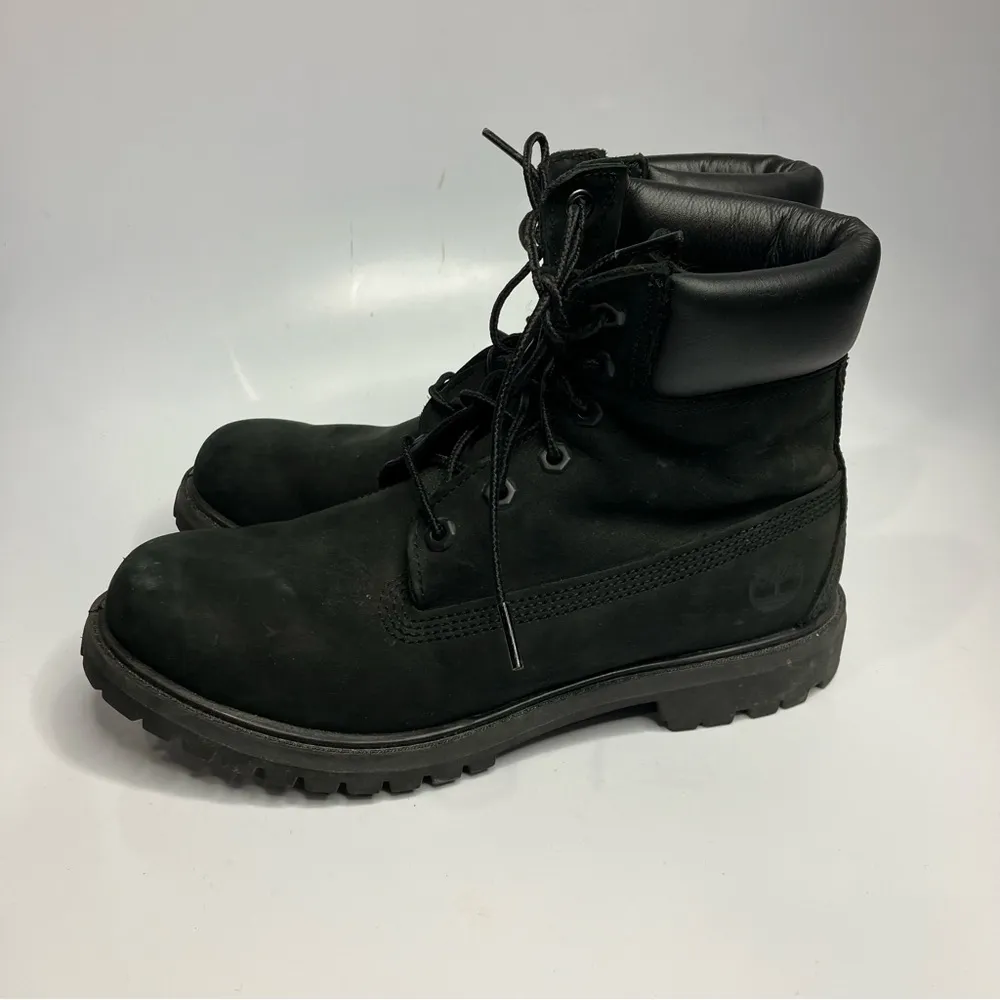 Timberland black leather lace up‎ boots size 8.5 - Image 3