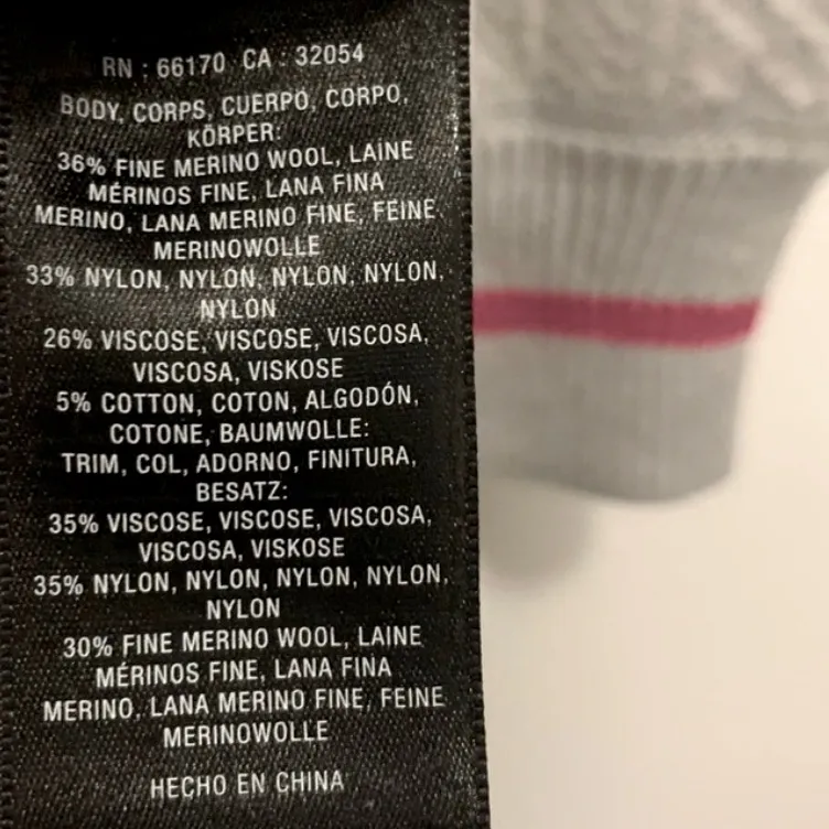 ANTHROPOLOGIE GRAY TEXTURED CREW NECK PINK STRIPE PUFF PRINCESS SLEEVE SWEATER S - Image 7