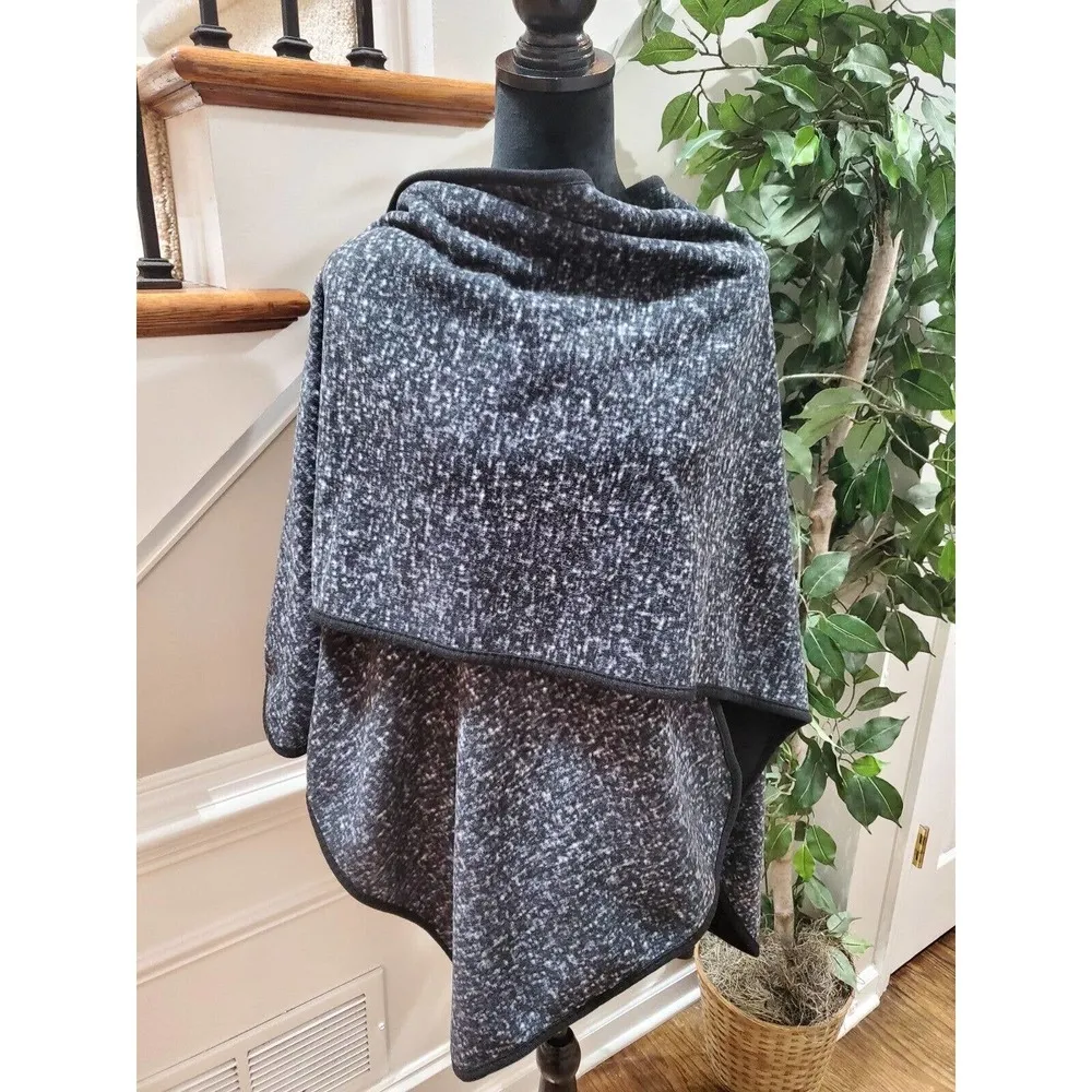 Gray Women's 100% Polyester Kimono Wrap Cover Up Casual Knit Cardigan Size undefined - Image 3