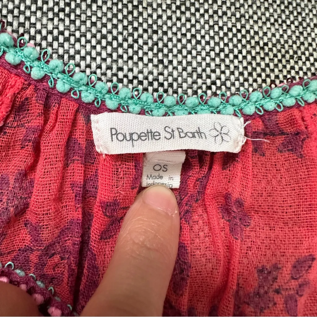 Poupette St Barth Tunic Swim Cover Up Pink Size undefined - Image 4