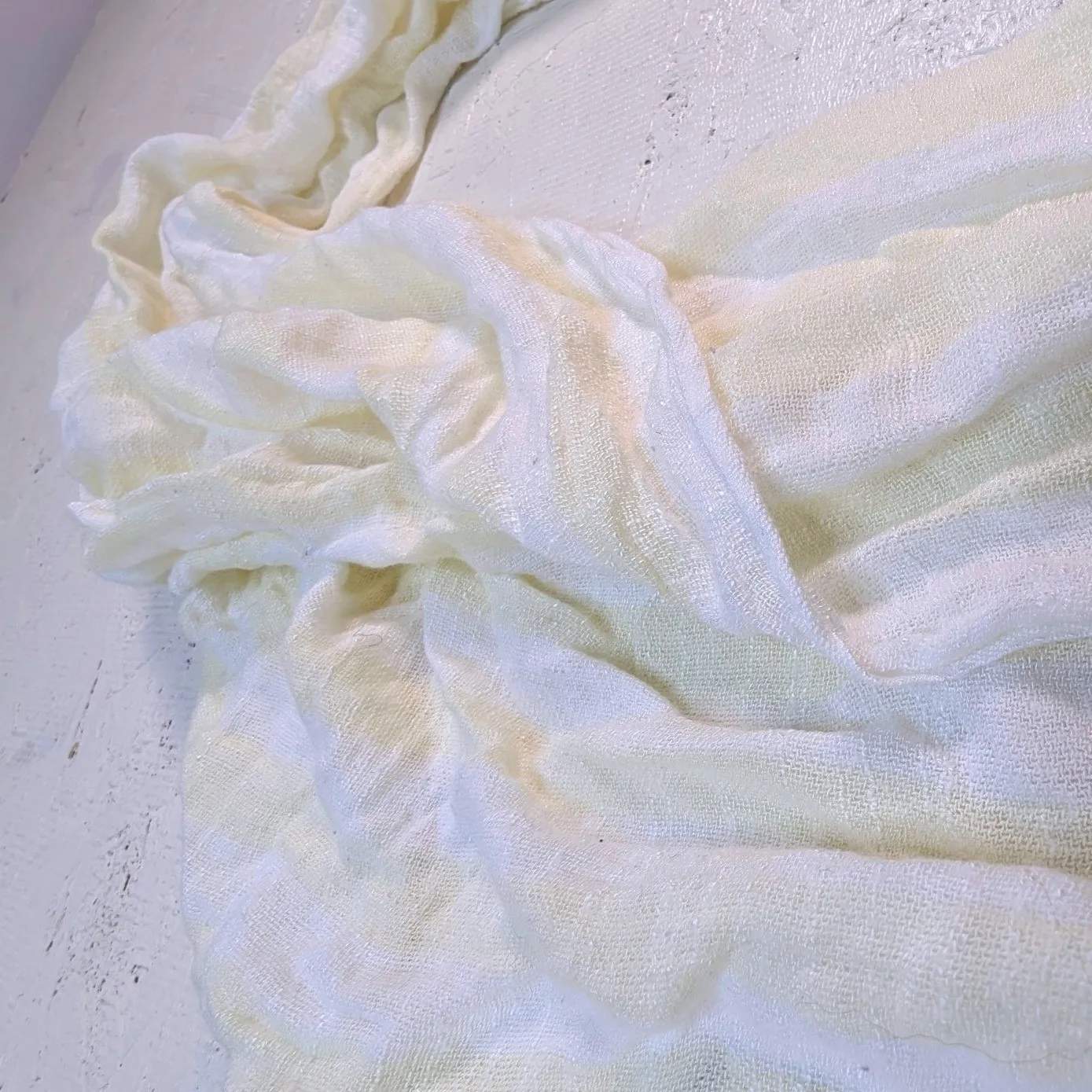 Michael Stars Ivory Lightweight Gauze Infinity Scarf - Image 2