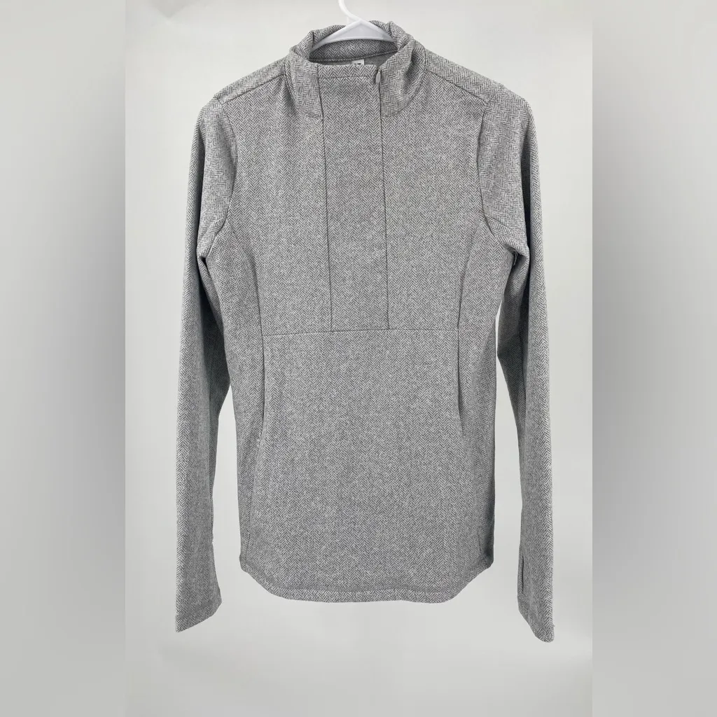 Kyodan ‎ Lorelai mock neck half zip sweatshirt, gray size petite small - Image 2
