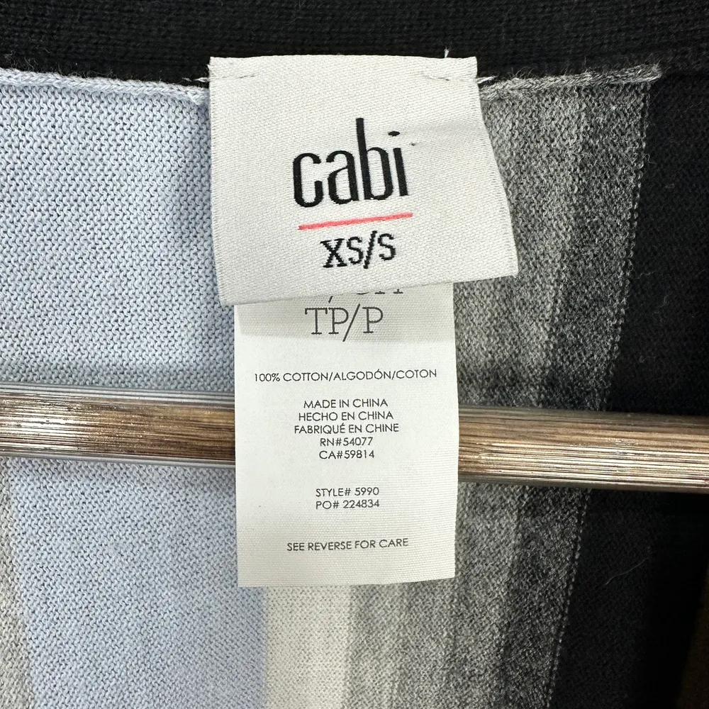 Cabi Colorful Striped Open Front Kimono Cardigan Womens XS/S‎ Boho Festival - Image 3