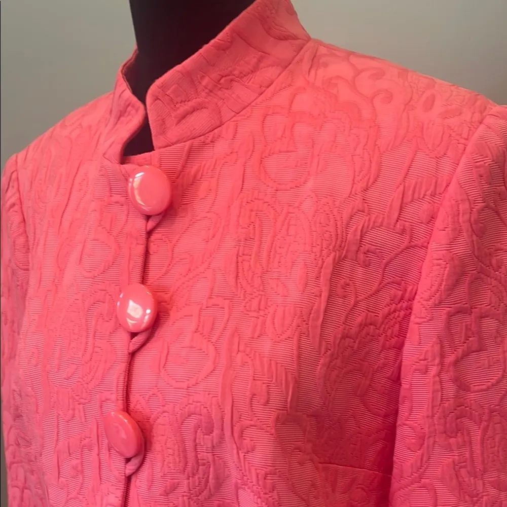 Elegant Pink Women's short Jacket Size 8 - Image 2