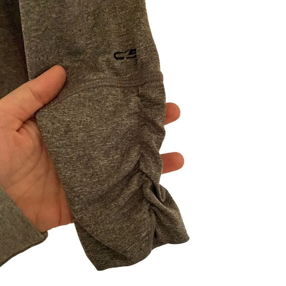 Champion long sleeve athletic shirt rouged sides and sleeves size 2XL gray Gray - Image 5