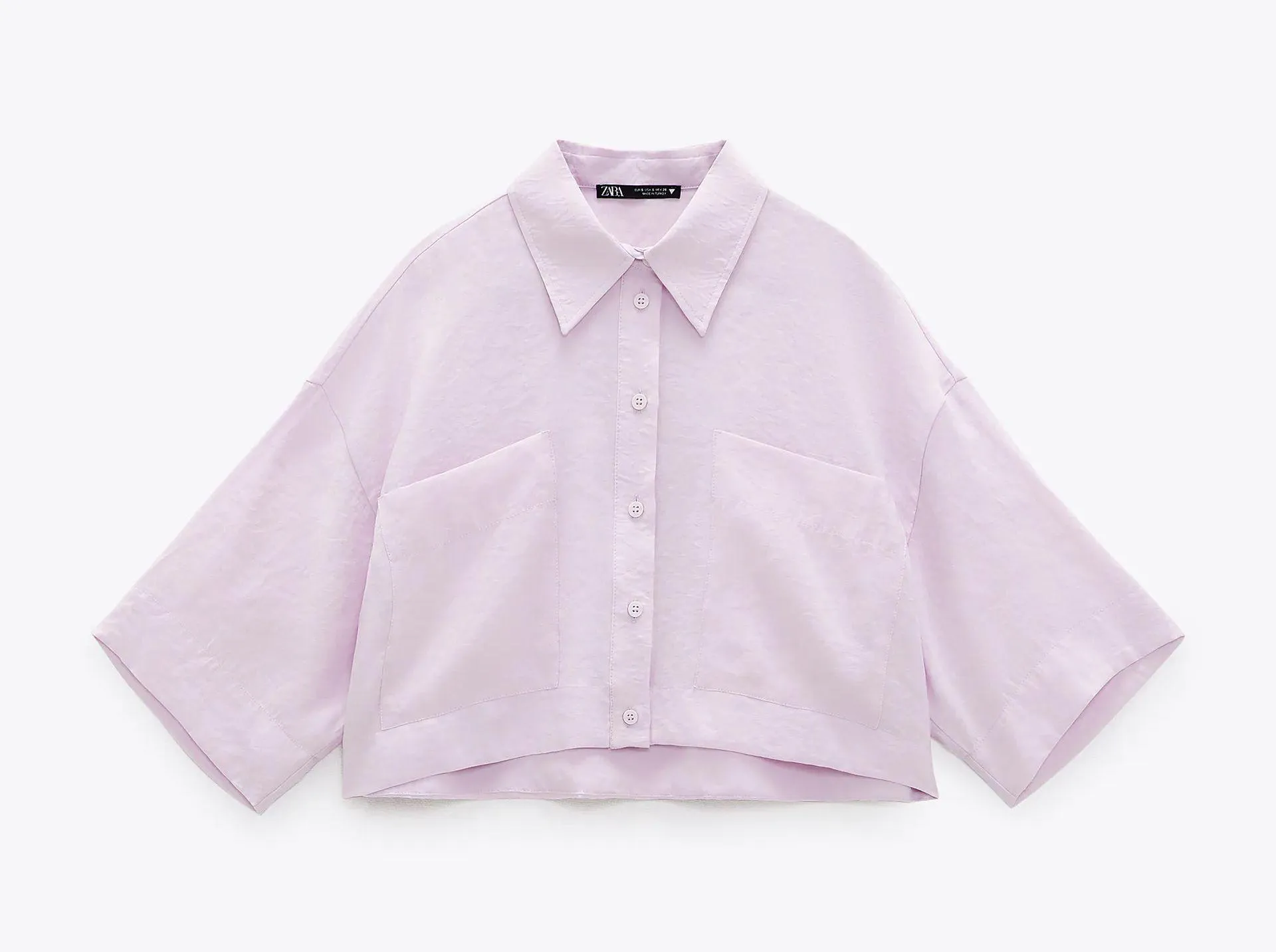 Flowy Shirt with Pockets, Size XS - Image 6